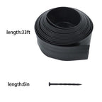 Garden Edge L-shaped 49FT Lawn Grass Stone Isolation Strip 75pcs Anchoring Spik