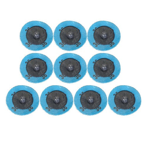 51Pcs 2" Roll Lock Die Grinder Quick Change Sanding Disc 36 60 80 120 240 Grit