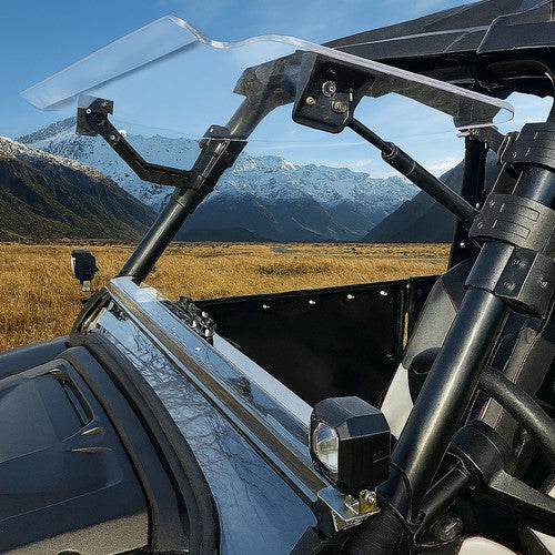 Clear Windshield Flip for Polaris RZR 800 570 RZR XP 900 XP 4 800 900 11-14