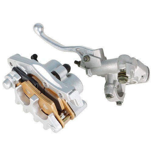 Front Master Cylinder Lever + Brake Caliper Pad for HONDA XR250R 400R 600R 650LR