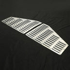2Pcs Silver Hood Louver Alum Vent Panels Kit for Jeep XJ Cherokee 1984 2001