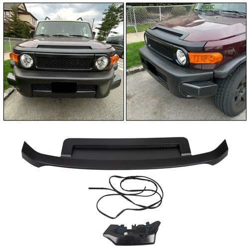 For 2007 2014 Toyota FJ Cruiser Black Painted Hood Molding Trim Moulding