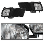 Front Bumper Fog Lights & Covers Set W/O Wiring For 2010-2012 KIA Forte Sedan