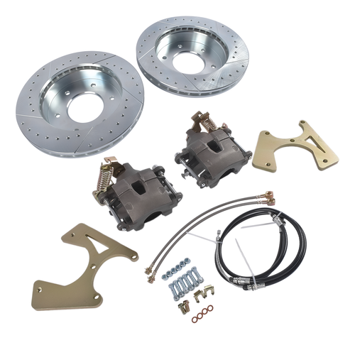 For Chevy C10 GMC C15 K1500 Pickup 1961-1987 Rear 6 Lug Disc Brake Kit 12" Rotor