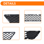Front Lower Bumper Black Mesh Grille For 2015 16 Nissan Versa Note SR Hatchback