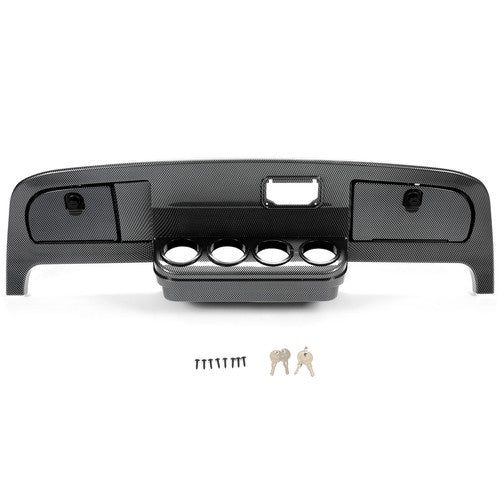 For EZGO TXT Golf Cart 1994-2013 Dash Assembly Cover Kit Carbon Fiber Printing
