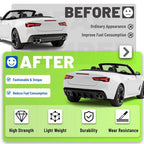 Rear Bumper Diffuser Lip Spoiler Glossy Black For 2016-24 Chevy Chevrolet Camaro