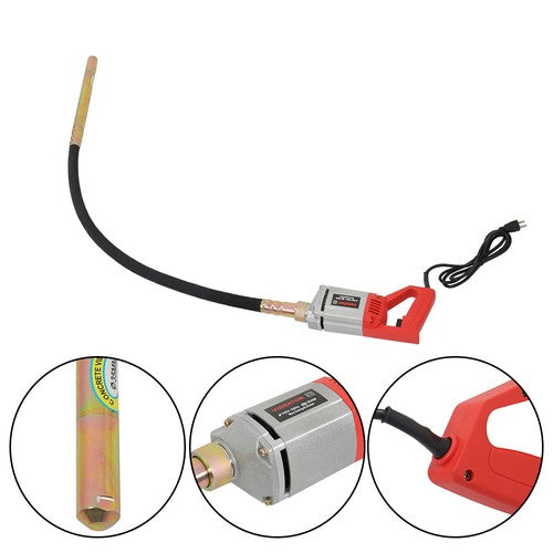 Electric Concrete Vibrator Concrete Vibrabrater with 5 FT Copper Shaft US
