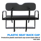 Rear Back Seat Kit Flip Folding Black Fit For Yamaha G14 G16 G19 G22 Golf Cart