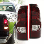 Tail Lights Brake Lamps with Bulbs for 2003-2006 Chevy Silverado 1500 2500 3500 HD