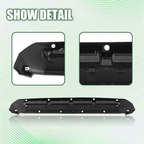Front Upper Hood Bulge Molding Trim Matte Black for Toyota Tundra 14-21