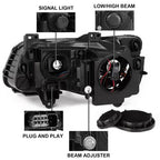 For 2011 2023 Chrysler 300 Black LED DRL Projector Headlights with Bulbs Left Right