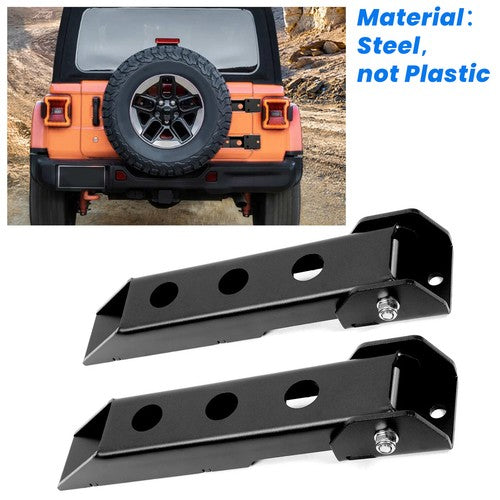 Pair Rear Tailgate Door Hinges Powder Coated for Jeep Wrangler JK 2007 2018