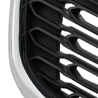 Front Bumper Upper Grille Black w/Chrome Trim For 14-15 Kia Sorento 2014 2015
