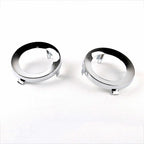 Pair Front Chrome Fog Light Trim Lamp Cover for 2009-2013 Subaru Forester