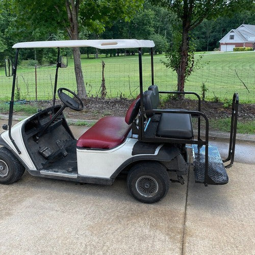 For EZGO Medalist/TXT 1995-UP Golf Cart Black Rear Flip Seat Kit W/ Grab Bar