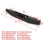 1993-2011 Ford Ranger Pickup Rear Step Bumper Powder Coated Heavy Duty Steel