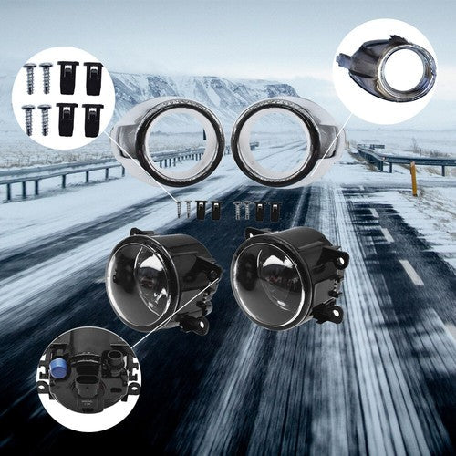 Fit For Ford Focus 2012-2014 Clear Lens Front Bumper Fog Lights Lamps W/ Bulbs