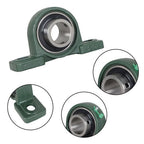 2Piece UCP208-24 Solid Base Pillow Block Bearing 1-1/2 Bore Self Aligning 2 Bolt