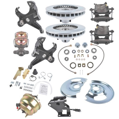 For Chevy C10 Suburban Base Truck Front Disc Brake Conversion Kit 6 Lug Wheels