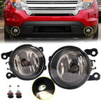 Clear Front Bumper Driving Fog Light Replacement for Ford Explorer 2011-2015