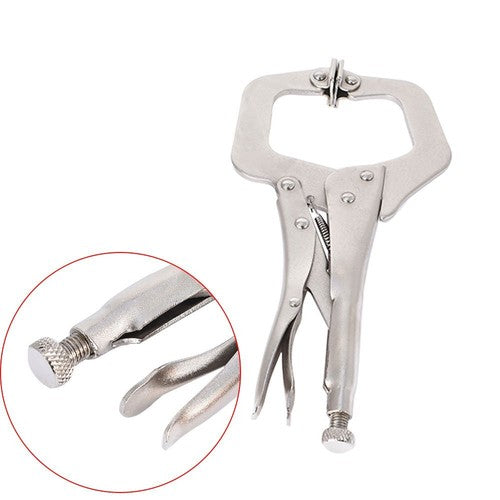 Adjustable 11" Locking C Clamp Pliers Grip w/ Swivel Pad Vise Jaws 5 Pcs