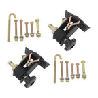 2 Pack 1.5" Wide x 7.5' Long Ladder Rack Ratchet Straps 1.4" Black Square Tube