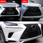 Front Bumper Grille for 2015-2017 Lexus NX200T NX300H F Sport Chrome Black