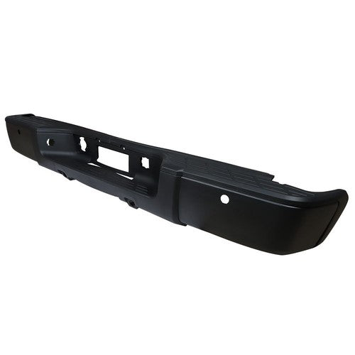 Rear Step Bumper For 2007-2013 Chevrolet Silverado 1500 Black With Object Sensor