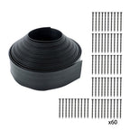 60pcs Anchoring Spik L-shaped 60FT Garden Edge Lawn Grass Stone Isolation Strip