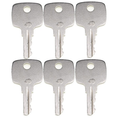 (6) Keys for John Deere 710K 310K 401C 710J 315SJ 310SJ 410J 410K 210C 710D 510