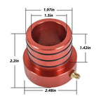 2PCS Red MG21103 Front Axle Tube Seal Pair For 87-17 Jeep Wrangler