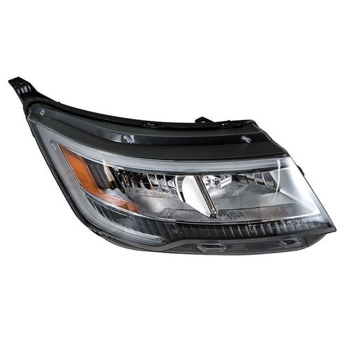 Passenger Headlight Fit For Ford Explorer 2016 217 2018 Halogen w/LED DRL Clear