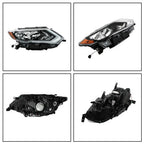 Headlight Replacement For Nissan Rogue 2017 2018 2019 Right Side Chrome Housing