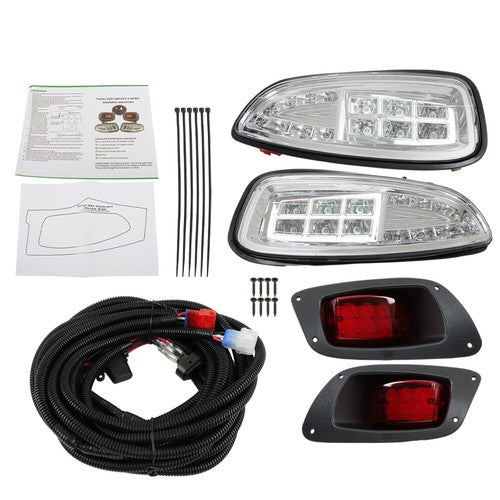 Deluxe Street Legal All LED Light KIT For EZGO RXV Golf CART 2016+