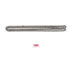 50H Heavy Duty Roller Chain 10 Feet w/Connecting Link with 2 connectors