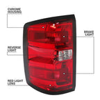 Rear Tail Lights Brake Lamps Set for Chevy Silverado 1500 2500 3500 2014-2018 19