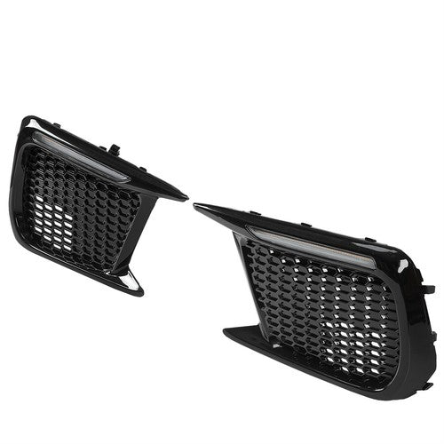 For 2018-up Subaru WRX STI Sequential/Switchback LED DRL Fog Light Bezels LH&RH