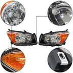 For Toyota Rav4 Sport 2009-2012 LH+RH Headlight Headlamps Clear Lens Halogen