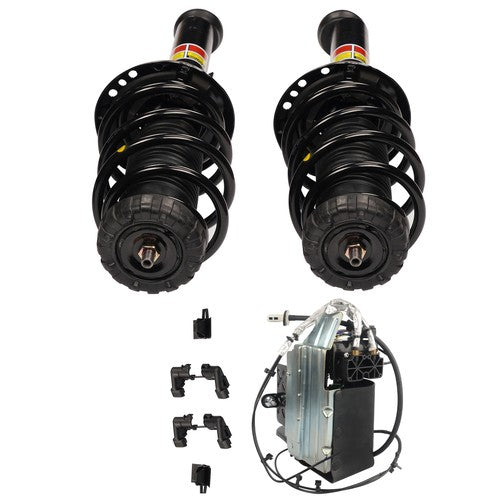 Set of 3 Front Shock Strut Assys & Air Compressor For Cadillac XTS 3.6L V6 13-19