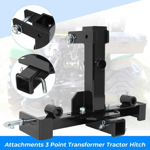 Category 1 Tractor 3 Point Hitch Attachment Trailer Hitch Drawbar Adapter