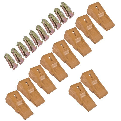 X290 Sharp Bucket Teeth/Tooth with K290S Flexpins Fit for Mini Excavator 10Pcs