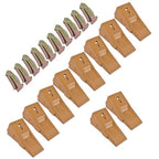X290 Sharp Bucket Teeth/Tooth with K290S Flexpins Fit for Mini Excavator 10Pcs