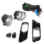 New Fit For Toyota Camry 2007-2009 Front Fog Lights Lamps+Bezel+Switch Kit Clear