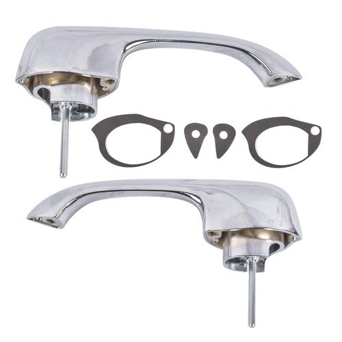 2x Chrome Exterior Door Handles Fits for Chevy Camaro Pontiac Firebird 1967-1969