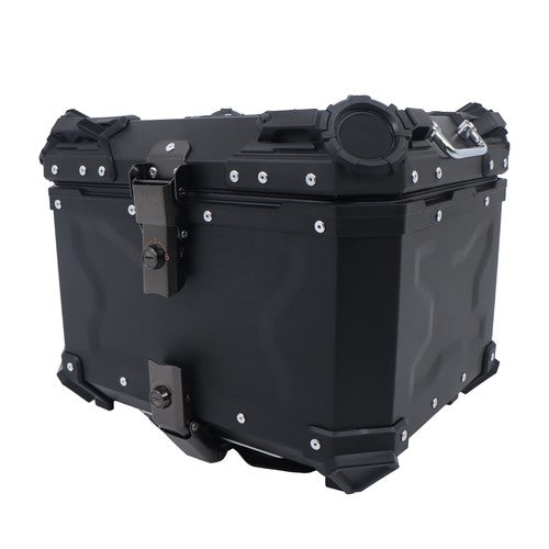 45L Motorcycle Top Box with Safety Lock Waterproof Trunk Luggage Storage Case
