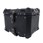 45L Motorcycle Top Box with Safety Lock Waterproof Trunk Luggage Storage Case