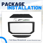Glass Front Windshield With Wiper For Can-Am Maverick X3 DS RC 2017 2025 ATV UTV