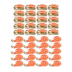 20 Pack 1.5" x 20' Ratchet Tie Down Straps with J Hooks Heavy Duty 4000lbs Strap