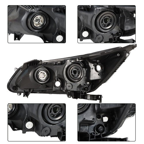 Clear Halogen Projector Headlight Fit For Honda Accord 2013-2015 Single RH Side